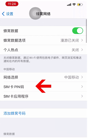 绥中苹果14维修网分享如何给iPhone14的SIM卡设置密码 